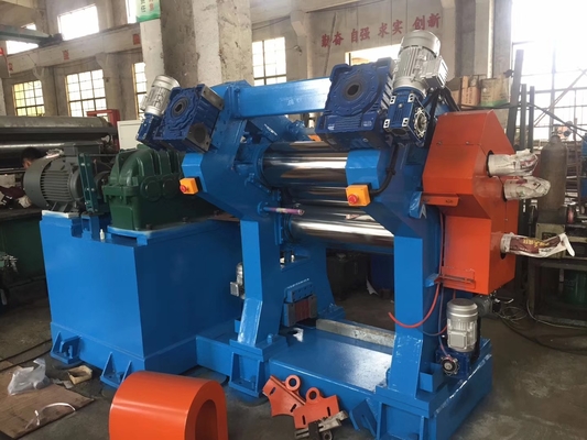 kupować Elektryczna maszyna kalandrowa sterowana przez sterownik PLC z ciśnieniem 10MPa do produkcji kauczuku 500-2000 mm online manufacture