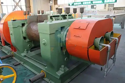 kupować 110kw krusznik gumowy do recyklingu opon odpadów Produkcja proszku gumowego z sterowaniem PLC online manufacture