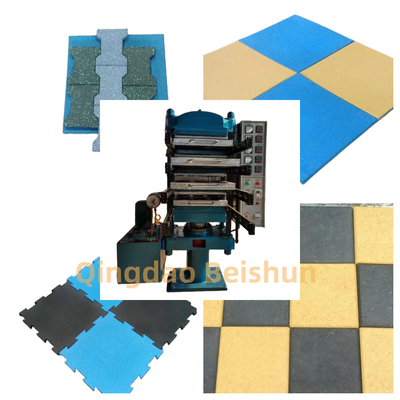 kupować PLC Control Rubber Floor Tile Vulcanizing Machine Rubber Floor Tile Making Machine Maszyna do walkaniowania gumowych płytek podłogowych online manufacture
