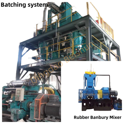 kupować 80L Objętość robocza Rubber Banbury Mixer przyjmuje automatyczny system partiowania online manufacture