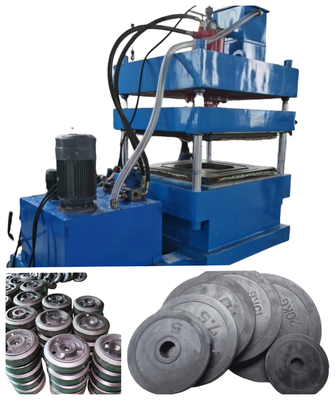 kupować 4.0MN Siła przycisku Gumowa tablica barbell Hot Press Vulcanizing Machine Gumowa maszyna do robienia bębenków online manufacture