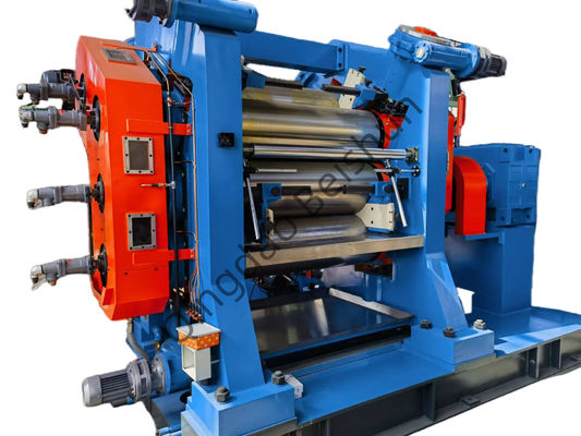 Dobra cena Zmienna prędkość walcowania 2 3 4 Kalender z gumy walcowanej o długości walcowania 1000 mm w Internecie