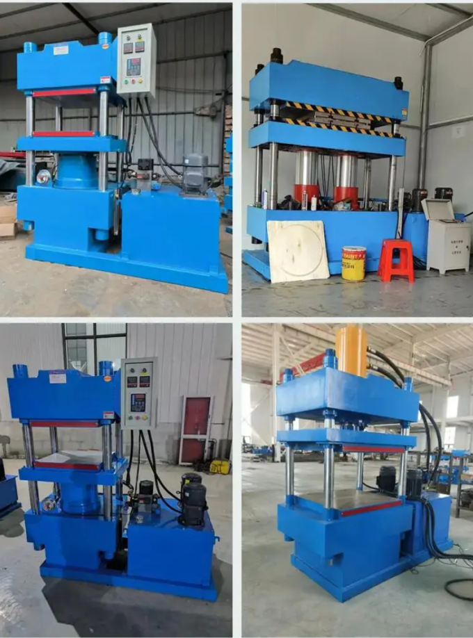 XLB-400×400/0.8MN Rubber Gasket Curing Press Machine - Laboratory vulcanizing equipment with control panel and heating plates